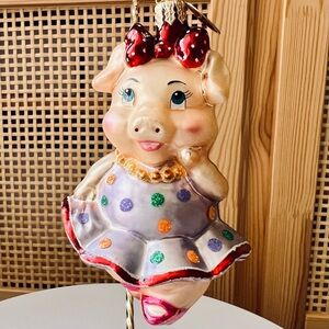 Christopher Radko Retired “Porker Posie” Ornament